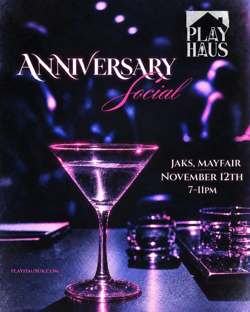 PlayHaus Anniversary Social flyer